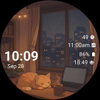 Cozy Night Cat