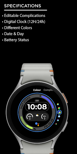 Night 86 - watch face Screenshot 3