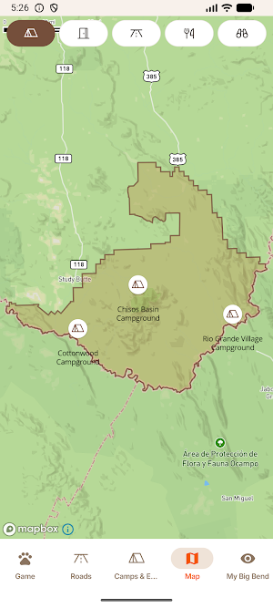 Big Bend Safari Guide & Map Screenshot 0