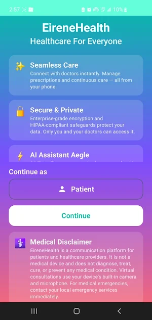 EireneHealth Screenshot 0