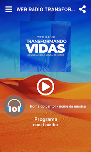 Web Rádio Transformando Vidas Screenshot 1