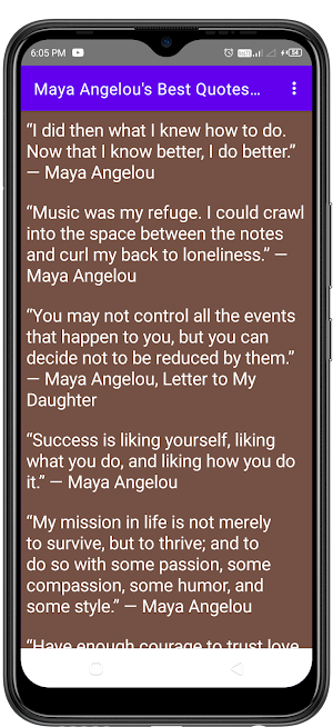 Maya Angelou Poems & Quotes Screenshot 1