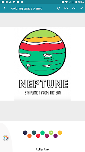 coloring space planet Screenshot 1