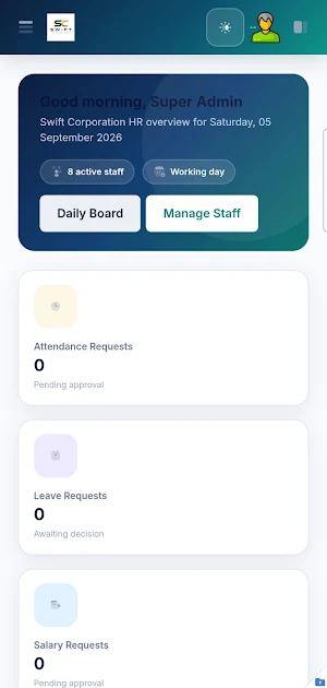 Swift Corporation Screenshot 2