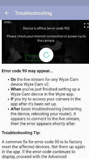 Wyze Cam V2 Guide for Android Screenshot 2
