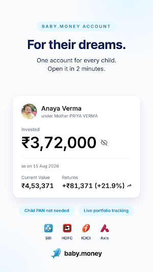 baby.money - Child SIP Account Screenshot 1