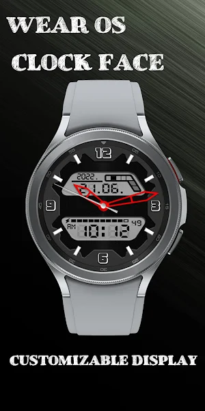 Digital with red watch hands Screenshot 3