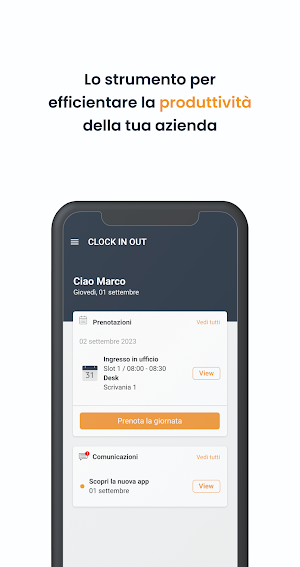 CLOCK IN OUT Screenshot 0