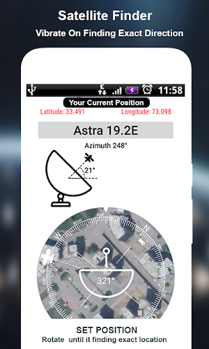 Satelite Finder(Dish Align)&Land Area Calculator Screenshot 0