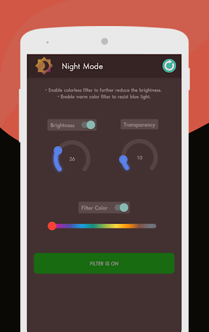 Warm Colorful Filters & Screen Dimmer - Night Mode Screenshot 3