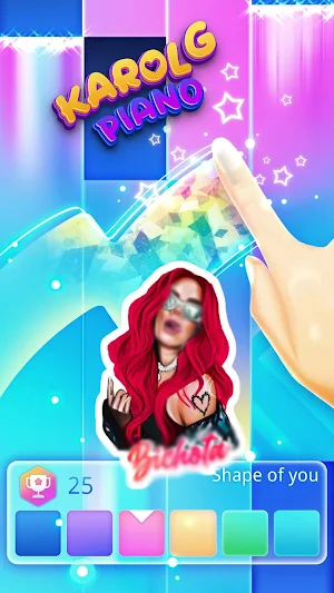 Karol G Piano Tiles Screenshot 1