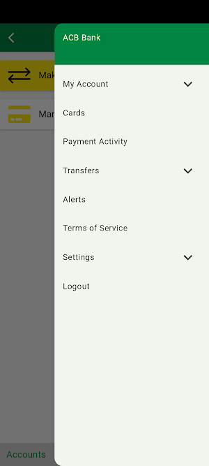 ACB Bank Mobile Screenshot 0