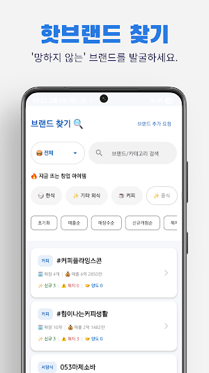 창업연구소 - 프랜차이즈 순위, 창업 비용 계산기 Screenshot 2
