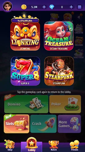 Domino Hub slots poker crash Screenshot 1