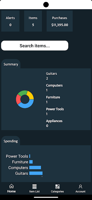 Track all my Things Screenshot 1