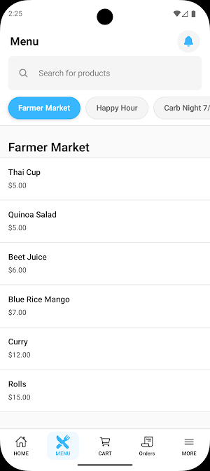 Blue Rice Cafe Screenshot 2