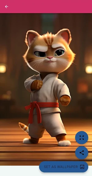Cute Cat Cartoon Wallpapers Screenshot 2