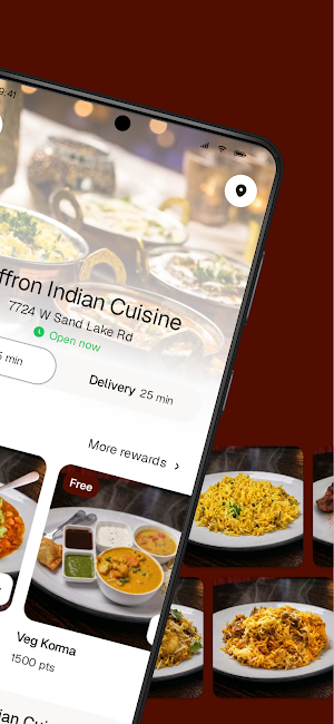 Saffron Indian Cuisine FL Screenshot 1