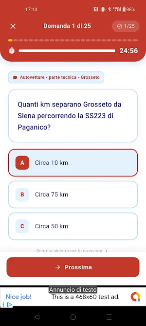 Quiz Taxi & NCC Toscana Screenshot 1