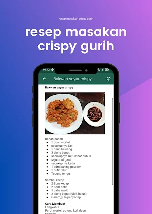 resep masakan crispy gurih Screenshot 1