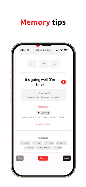 NorskFlashcards - A1 to B2 Screenshot 3