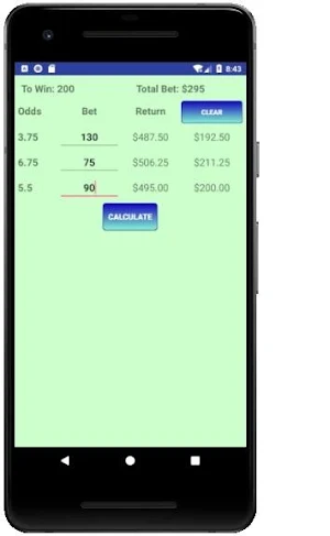 Hedge Betting Calculator Screenshot 3