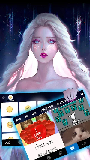 Ice Princess Keyboard Background Screenshot 3