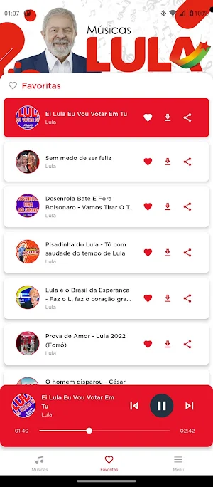 Músicas Lula 2023 Screenshot 1