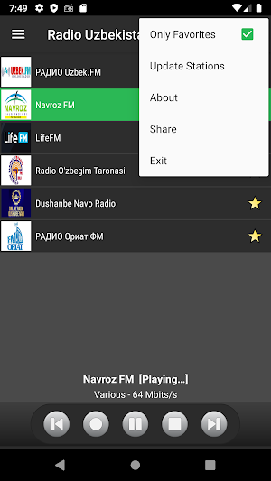 RADIO UZBEKISTAN : Online Uzbekistan radios Screenshot 2