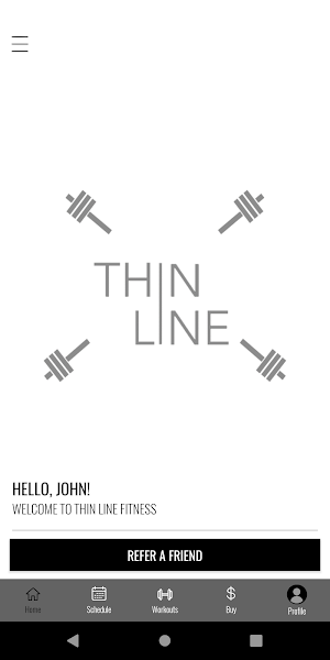 Thin Line Fitness Screenshot 1