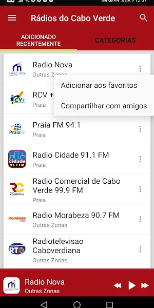 Cape Verde Radio Stations Screenshot 1