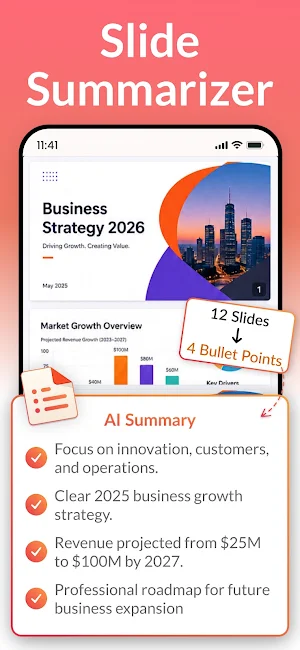 Slide Summarizer - PPT Summary Screenshot 0