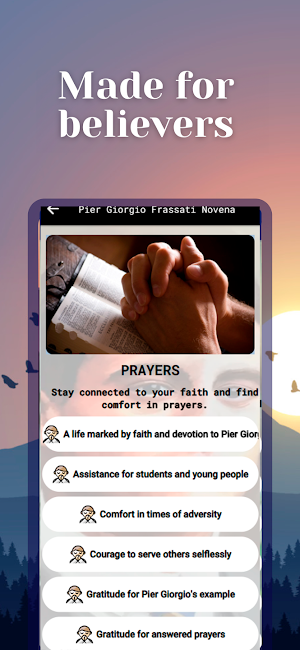 Pier Giorgio Frassati Novena Screenshot 2