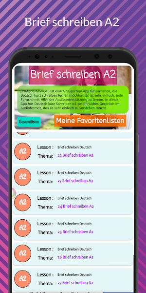 Brief schreiben A2 Screenshot 2