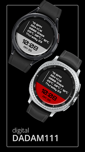 DADAM111: Digital Watch Face Screenshot 0