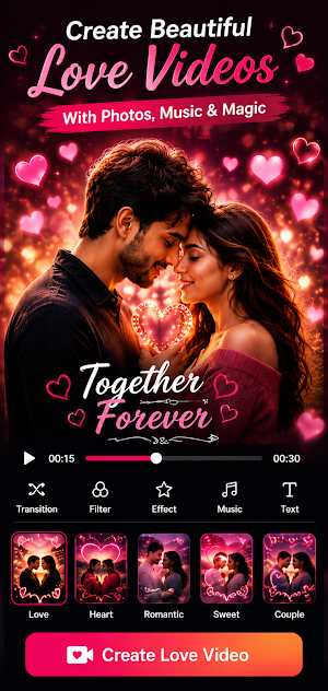 Love Video Maker with Song Screenshot 0
