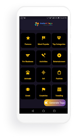 Instant Likes & Follow Tags Screenshot 1