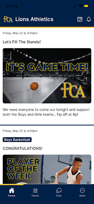 PCA Lions Athletics Screenshot 0