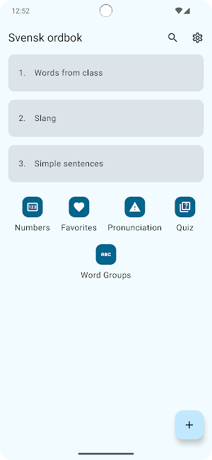 Swedish dictionary Screenshot 1