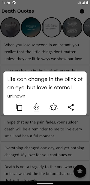 Death Quotes and Sayings Screenshot 1