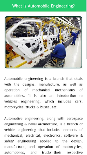 Automobile Engineering Screenshot 1