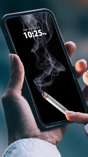 Cigarette Live Wallpaper lock Screenshot 2