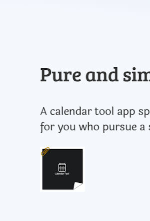 Pure and simple calendar Screenshot 3