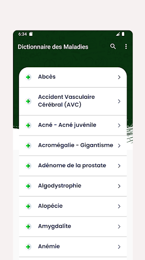 Dictionnaire des Maladies Screenshot 1
