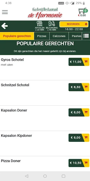Gasterij De Harmonie Screenshot 1