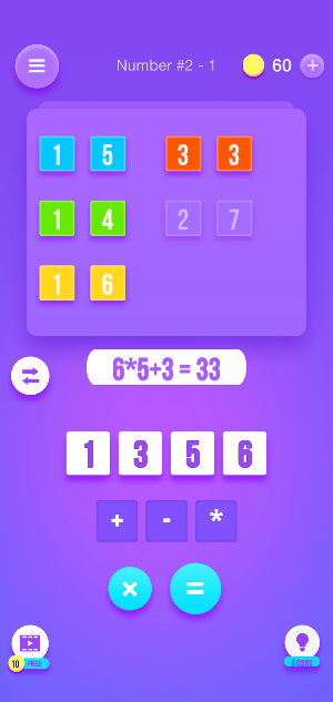 Math Games - Numbers Puzzle Screenshot 0