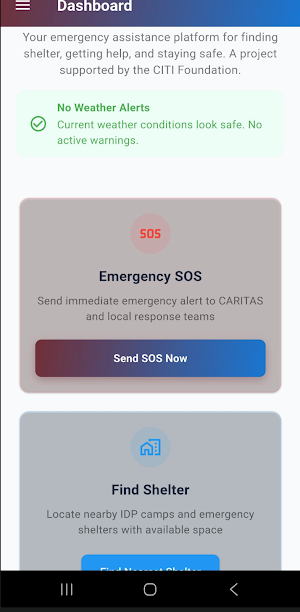 Caritas Hopeline App Screenshot 1