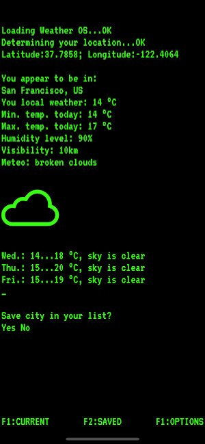 WeatherOS Screenshot 0