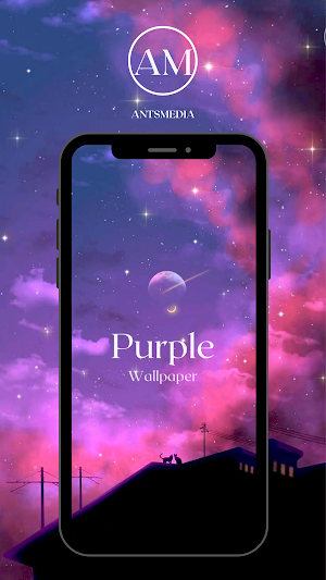 Aesthetic Purple Wallpaper Screenshot 3