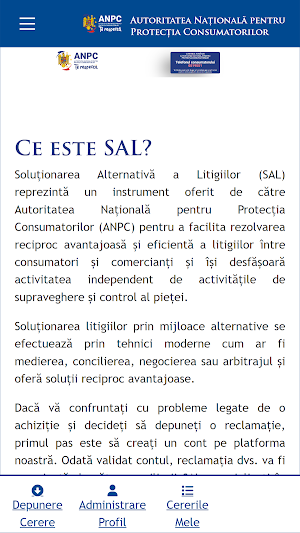 Reclamații SAL Screenshot 0